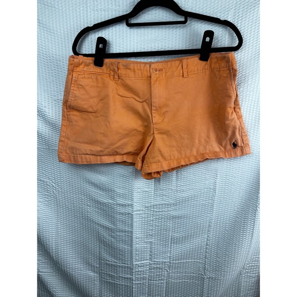 Ralph Lauren Pants - Ralph Lauren Sport Girl's Shorts Bottoms Orange 100% Cotton Flat Front Size 12